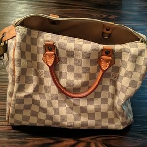 Authentic Louis Vuitton Speedy 30 Dam.Azur